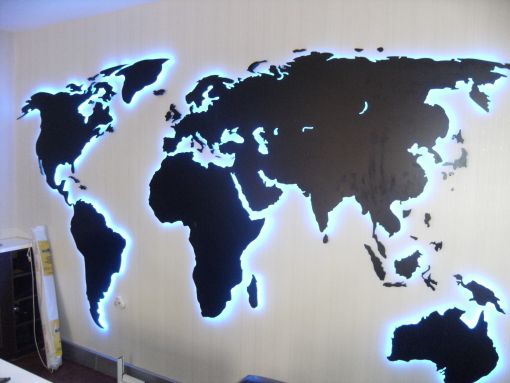 ışıklı Açık dünya haritası